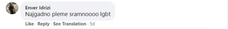 Фејсбук објава за анти ЛГБТ насилства во Грузија и коментари со говор на омраза. - Штип