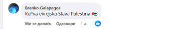 Ку*рва еврејска Слава Палестина