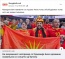 Македонските навивачи со порака: Нема толку обезбедување колку што ние имаме знамиња