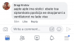 Фејсбук статус на Миленко Неделковски